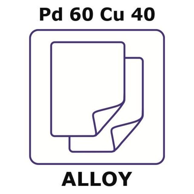 Palladium-copper alloy, Pd60Cu40