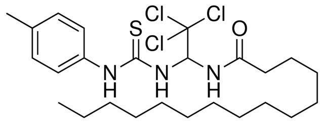 PENTADECANOIC ACID (2,2,2-TRICHLORO-1-(3-P-TOLYL-THIOUREIDO)-ETHYL)-AMIDE