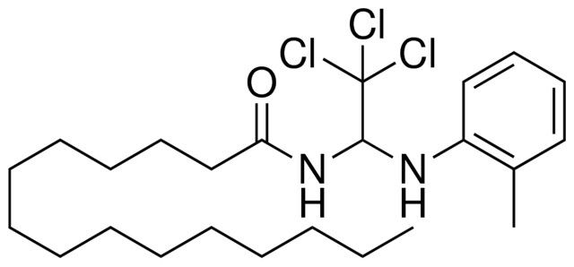 PENTADECANOIC ACID (2,2,2-TRICHLORO-1-O-TOLYLAMINO-ETHYL)-AMIDE