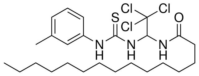 PENTADECANOIC ACID (2,2,2-TRICHLORO-1-(3-M-TOLYL-THIOUREIDO)-ETHYL)-AMIDE