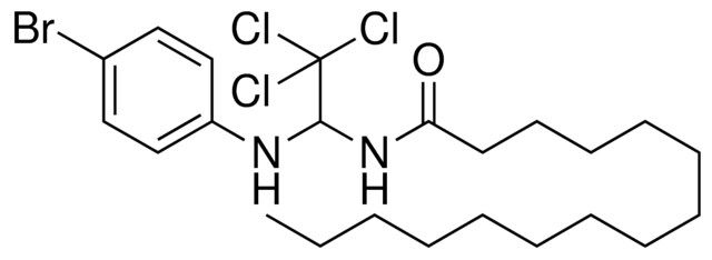 PENTADECANOIC ACID (1-(4-BROMO-PHENYLAMINO)-2,2,2-TRICHLORO-ETHYL)-AMIDE