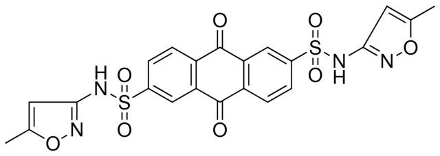 N(2),N(6)-BIS(5-ME-3-ISOXAZOLYL)-9,10-DIOXO-9,10-2H-2,6-ANTHRACENEDISULFONAMIDE