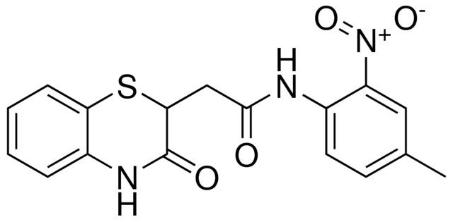 N-(4-ME-2-NITRO-PH)-2-(3-OXO-3,4-DIHYDRO-2H-BENZO(1,4)THIAZIN-2-YL)-ACETAMIDE