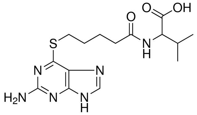 N-(5-((2-AMINO-9H-PURIN-6-YL)THIO)PENTANOYL)VALINE