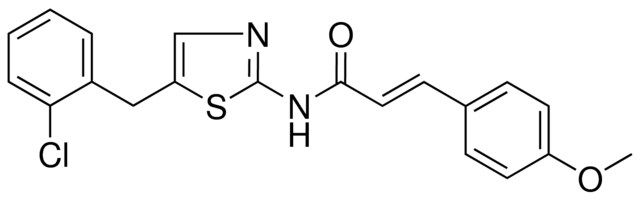 N-(5-(2-CHLOROBENZYL)-1,3-THIAZOL-2-YL)-3-(4-METHOXYPHENYL)ACRYLAMIDE