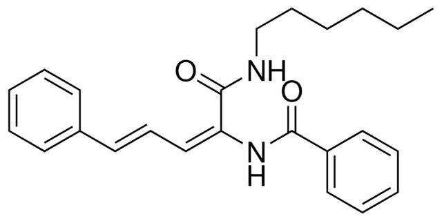 N-(1-((HEXYLAMINO)CARBONYL)-4-PHENYL-1,3-BUTADIENYL)BENZAMIDE