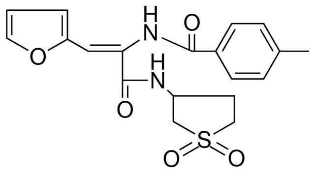 N-(1-(1,1-DIOXO-4H-THIOPHEN-3-YLCARBAMOYL)-2-FURAN-2-YL-VINYL)-4-ME-BENZAMIDE