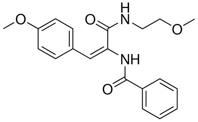 N-(1-(2-METHOXY-ETHYLCARBAMOYL)-2-(4-METHOXY-PHENYL)-VINYL)-BENZAMIDE