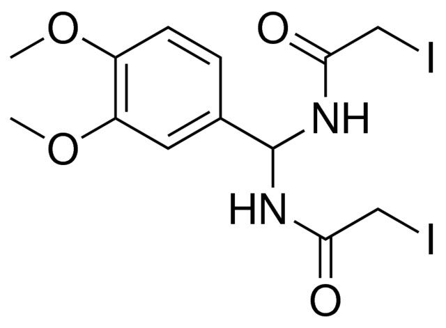 N-((3,4-DIMETHOXY-PHENYL)-(2-IODO-ACETYLAMINO)-METHYL)-2-IODO-ACETAMIDE