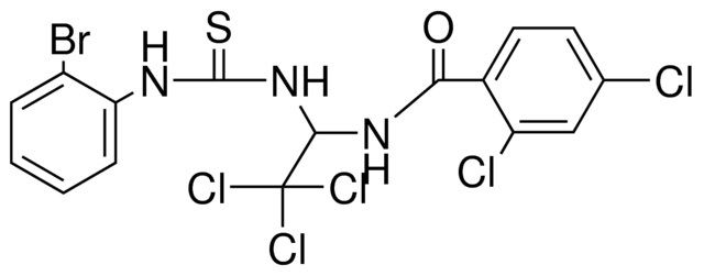 N-(1-(3-(2-BR-PHENYL)-THIOUREIDO)-2,2,2-TRICHLORO-ETHYL)-2,4-DICHLORO-BENZAMIDE