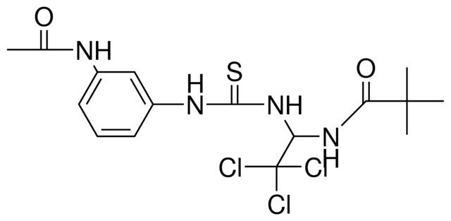 N-(1-(3-(3-AC-AMINO-PH)-THIOUREIDO)-2,2,2-TRI-CL-ET)-2,2-DIMETHYL-PROPIONAMIDE