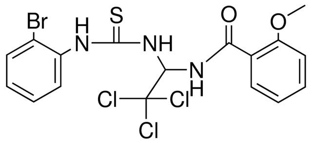 N-(1-(3-(2-BROMO-PHENYL)-THIOUREIDO)-2,2,2-TRICHLORO-ETHYL)-2-METHOXY-BENZAMIDE