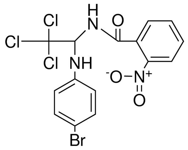 N-(1-(4-BROMO-PHENYLAMINO)-2,2,2-TRICHLORO-ETHYL)-2-NITRO-BENZAMIDE