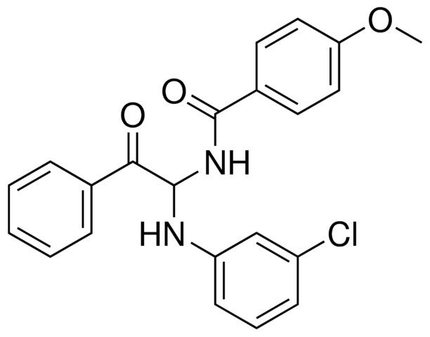 N-(1-(3-CHLORO-PHENYLAMINO)-2-OXO-2-PHENYL-ETHYL)-4-METHOXY-BENZAMIDE