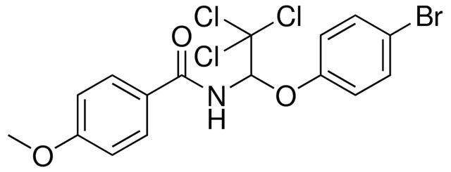 N-(1-(4-BROMO-PHENOXY)-2,2,2-TRICHLORO-ETHYL)-4-METHOXY-BENZAMIDE