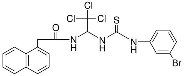 N-(1-(3-(3-BR-PH)-THIOUREIDO)-2,2,2-TRICHLORO-ETHYL)-2-NAPHTHALEN-1-YL-ACETAMIDE