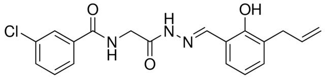 N-(2-(2-(3-ALLYL-2-HYDROXYBENZYLIDENE)HYDRAZINO)-2-OXOETHYL)-3-CHLOROBENZAMIDE