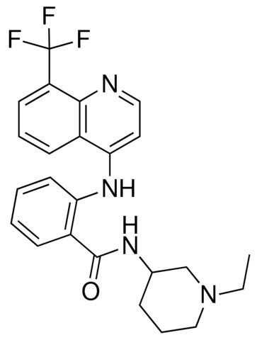 N-(1-ethyl-3-piperidinyl)-2-{[8-(trifluoromethyl)-4-quinolinyl]amino}benzamide