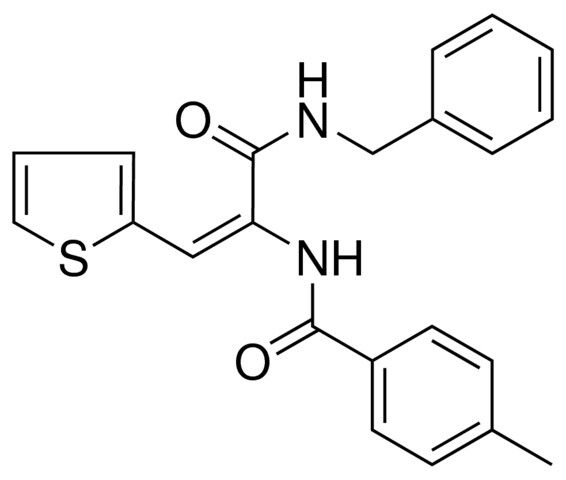 N-(1-BENZYLCARBAMOYL-2-THIOPHEN-2-YL-VINYL)-4-METHYL-BENZAMIDE