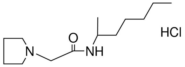 N-(1-METHYLHEXYL)-1-PYRROLIDINEACETAMIDE HYDROCHLORIDE