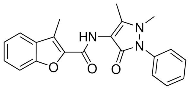 N-(1,5-DIMETHYL-3-OXO-2-PHENYL-2,3-DIHYDRO-1H-PYRAZOL-4-YL)-3-METHYL-1-BENZOFURAN-2-CARBOXAMIDE