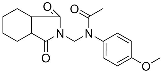 N-(1,3-DIOXO-OCTAHYDRO-ISOINDOL-2-YLMETHYL)-N-(4-METHOXY-PHENYL)-ACETAMIDE