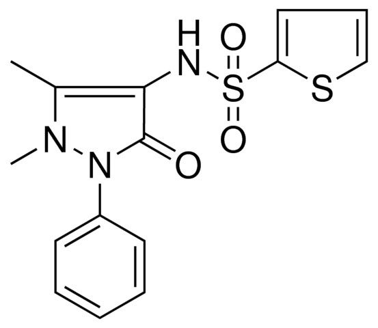 N-(1,5-DIMETHYL-3-OXO-2-PH-2,3-DIHYDRO-1H-PYRAZOL-4-YL)-2-THIOPHENESULFONAMIDE