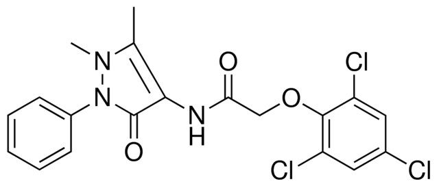 N-(1,5-DIMETHYL-3-OXO-2-PHENYL-2,3-DIHYDRO-1H-PYRAZOL-4-YL)-2-(2,4,6-TRICHLOROPHENOXY)ACETAMIDE