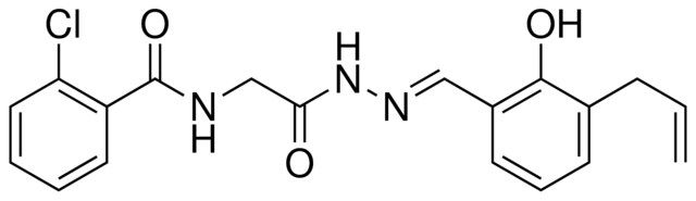 N-(2-(2-(3-ALLYL-2-HYDROXYBENZYLIDENE)HYDRAZINO)-2-OXOETHYL)-2-CHLOROBENZAMIDE