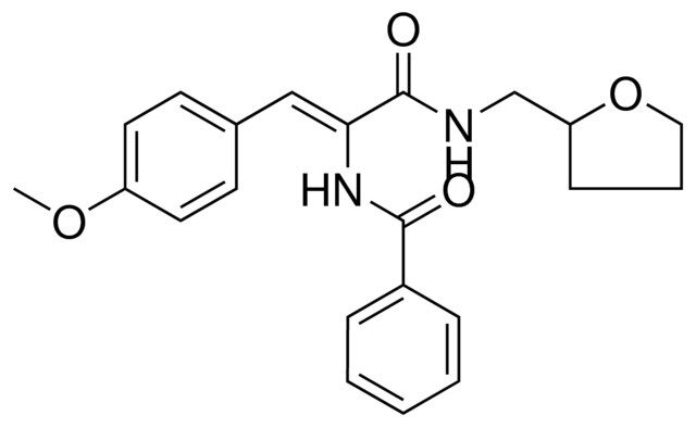 N-(2-(4-MEO-PHENYL)-1-((TETRAHYDRO-FURAN-2-YLMETHYL)-CARBAMOYL)-VINYL)-BENZAMIDE