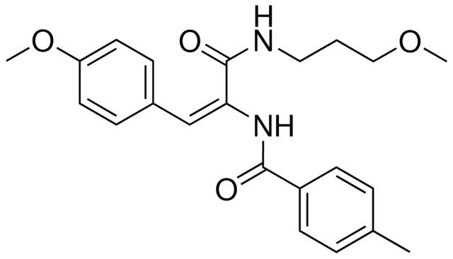 N-(2-(4-METHOXY-PHENYL)-1-(3-METHOXY-PROPYLCARBAMOYL)-VINYL)-4-METHYL-BENZAMIDE