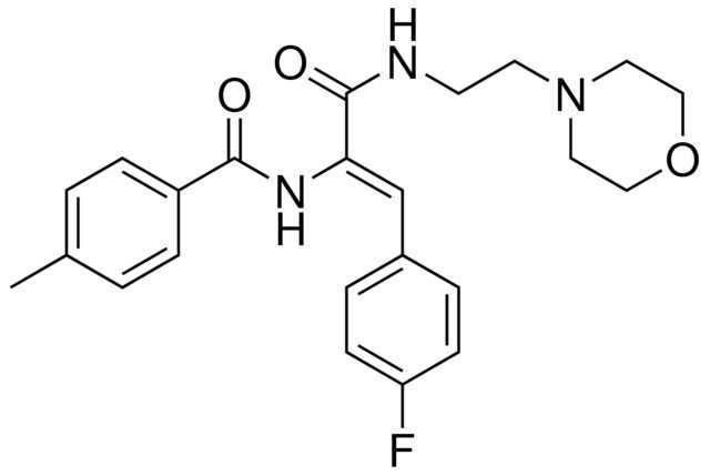 N-(2-(4-F-PH)-1-(((2-(4-MORPHOLINYL)ET)AMINO)CARBONYL)ETHENYL)-4-METHYLBENZAMIDE