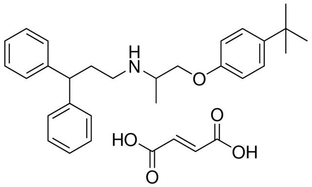 N-(2-(4-TERT-BUTYLPHENOXY)-1-ME-ETHYL)-3,3-DIPHENYL-1-PROPANAMINE 2-BUTENEDIOATE