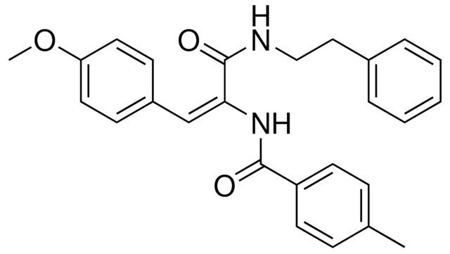 N-(2-(4-METHOXY-PHENYL)-1-PHENETHYLCARBAMOYL-VINYL)-4-METHYL-BENZAMIDE