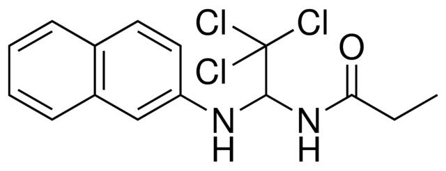 N-(2,2,2-TRICHLORO-1-(NAPHTHALEN-2-YLAMINO)-ETHYL)-PROPIONAMIDE