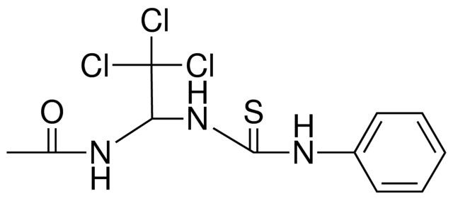 N-(2,2,2-TRICHLORO-1-(3-PHENYL-THIOUREIDO)-ETHYL)-ACETAMIDE