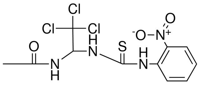 N-(2,2,2-TRICHLORO-1-(3-(2-NITRO-PHENYL)-THIOUREIDO)-ETHYL)-ACETAMIDE