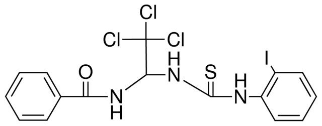 N-(2,2,2-TRICHLORO-1-(3-(2-IODO-PHENYL)-THIOUREIDO)-ETHYL)-BENZAMIDE