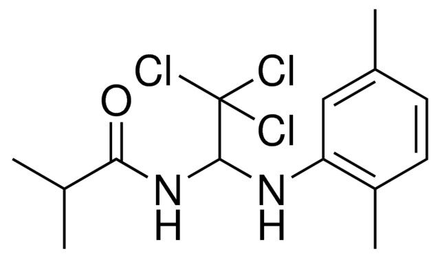 N-(2,2,2-TRICHLORO-1-(2,5-DIMETHYL-PHENYLAMINO)-ETHYL)-ISOBUTYRAMIDE