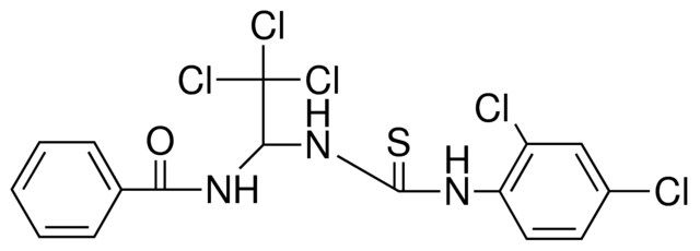 N-(2,2,2-TRICHLORO-1-(3-(2,4-DICHLORO-PHENYL)-THIOUREIDO)-ETHYL)-BENZAMIDE