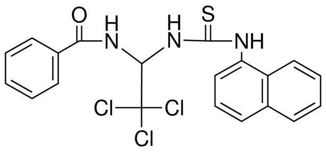 N-(2,2,2-TRICHLORO-1-(3-NAPHTHALEN-1-YL-THIOUREIDO)-ETHYL)-BENZAMIDE