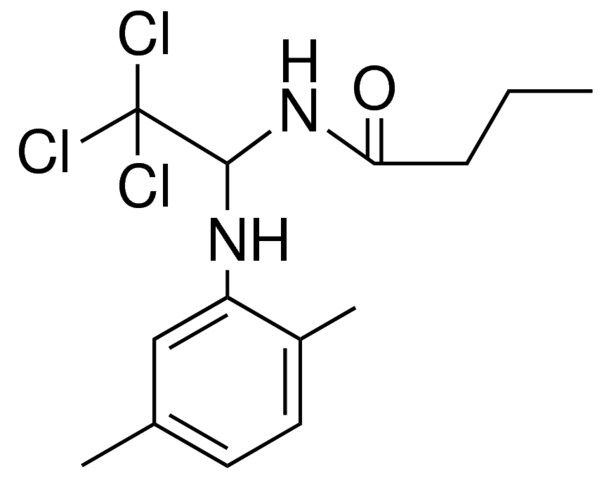 N-(2,2,2-TRICHLORO-1-(2,5-DIMETHYL-PHENYLAMINO)-ETHYL)-BUTYRAMIDE