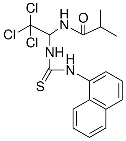 N-(2,2,2-TRICHLORO-1-(3-NAPHTHALEN-1-YL-THIOUREIDO)-ETHYL)-ISOBUTYRAMIDE