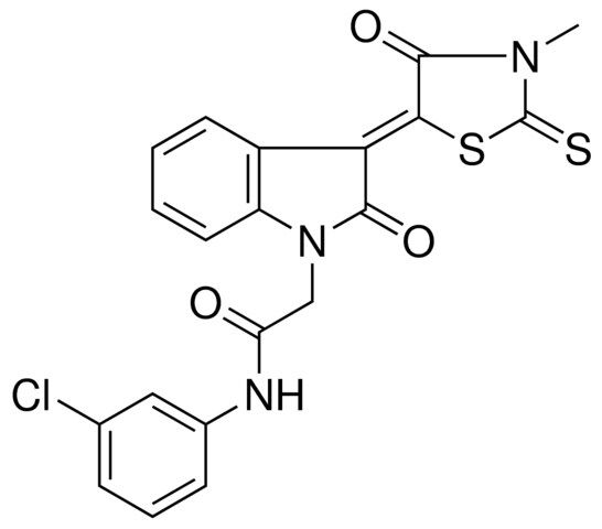 N-(3-CHLOROPHENYL)-2-[(3Z)-3-(3-METHYL-4-OXO-2-THIOXO-1,3-THIAZOLIDIN-5-YLIDENE)-2-OXO-2,3-DIHYDRO-1H-INDOL-1-YL]ACETAMIDE