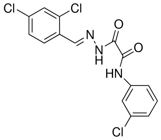 N-(3-CHLOROPHENYL)-N'-(2,4-DICHLOROBENZYLIDENEAMINO)OXAMIDE