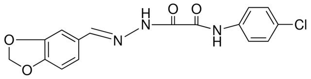 N-(3-CHLOROPHENYL)-N'-(PIPERONYLIDENEAMINO)OXAMIDE