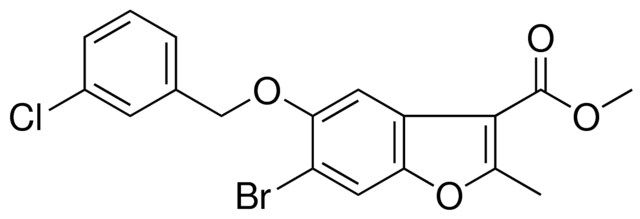 METHYL 6-BROMO-5-((3-CHLOROBENZYL)OXY)-2-METHYL-1-BENZOFURAN-3-CARBOXYLATE