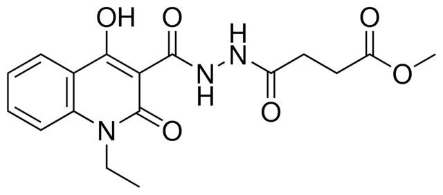 METHYL 4-{2-[(1-ETHYL-4-HYDROXY-2-OXO-1,2-DIHYDRO-3-QUINOLINYL)CARBONYL]HYDRAZINO}-4-OXOBUTANOATE