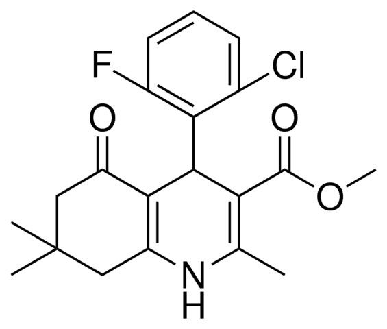 METHYL 4-(2-CHLORO-6-FLUOROPHENYL)-2,7,7-TRIMETHYL-5-OXO-1,4,5,6,7,8-HEXAHYDRO-3-QUINOLINECARBOXYLATE