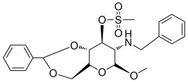 METHYL 2-(BENZYLAMINO)-4,6-O-BENZYLIDENE-2-DEOXY-3-O-(METHYLSULFONYL)-BETA-L-GLUCOPYRANOSIDE